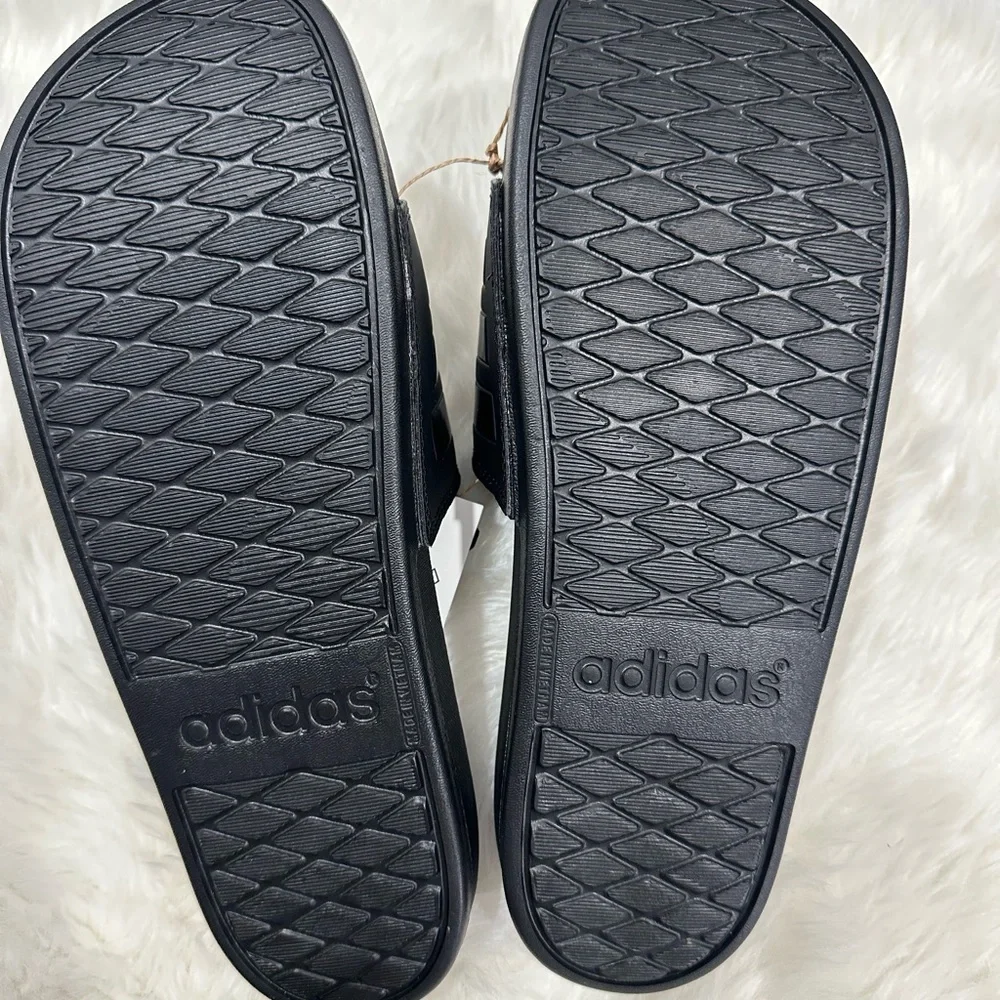 Adidas Adilette Comfort Black Slides - size 8 - Picture 3 of 7